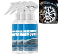 Spray antirouille multi-usages pour métaux-Dérouillage puissant pour voiture, nettoyant jantes, décapant de poudre de fer à base d'eau et protection antirouille pour jantes, châssis et outils (3pcs)