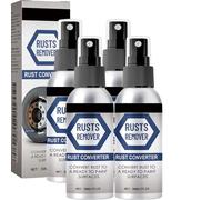Spray antirouille Nexa, dissolvant antirouille robuste à action rapide pour voitures, outils et chaînes en métal, aucun ponçage requis, nettoyant pour taches de fer multi-surfaces (4 pièces)