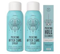 Spray Antiseptique Après Piercing Base Labs | Nettoie, Stérilise & Apaise | Solution Piercing | Solution Nettoyage Piercing Pour Oreille, Nez, Corps, Nombril | 240ml