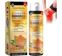 Spray apaisant pour l'arthrite - Spray thérapeutique aux curcuma et gingembre pour les os - Soulage les douleurs aux genoux, épaules, cou, dos et jambes - Pour hommes et femmes