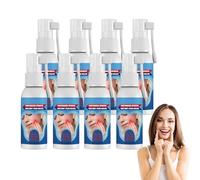 Spray apaisant pour les dents, spray antidouleur buccale, spray de soin buccal pour les gencives et les dents sensibles, apaise les gencives irritées, favorise une haleine plus fraîche (8 bouteilles)