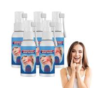 Spray apaisant pour les dents, spray antidouleur buccale, spray de soin buccal pour les gencives et les dents sensibles, apaise les gencives irritées, favorise une haleine plus fraîche (5 bouteilles)