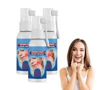 Spray apaisant pour les dents, spray antidouleur buccale, spray de soin buccal pour les gencives et les dents sensibles, apaise les gencives irritées, favorise une haleine plus fraîche (3 bouteilles)