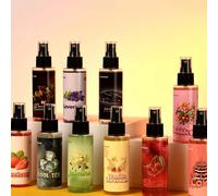 Spray aromatique pour voiture 100 ml, parfum floral longue durée avec notes de vanille, lavande, fraise, cerise, jasmin, chewing-gum sucré, désodorisant pour voiture et maison, aromathérapie pour voit