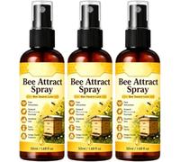 Spray attractif naturel pour abeilles en plein air, spray attractif pour abeilles, ruches, fleurs et arbres fruitiers, application facile, extrait de plante doux (3 pièces, 50 ml)