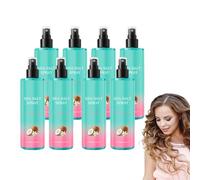 Spray au sel marin pour cheveux - Spray texturisant sec pour volume et texture pour cheveux à tenue légère qui volumise et texturise pour un fini Beach Waves pour femmes et hommes, (8 bouteilles)