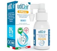 Spray Auriculaire Anti Cérumen 50ml - UdiClair SoftSpray Traitement Nettoyant Oreilles pour Bouchon de Cérumen Solution Isotonique à La Camomille Made in Italy - Idéal pour Adultes et Enfants