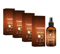 Spray autobronzant sans soleil, huile bronzante à la noix de coco pour un teint hâlé naturel et impeccable, huile corporelle hydratante autobronzante, convient pour le visage et le corps, 100 ml/3,38