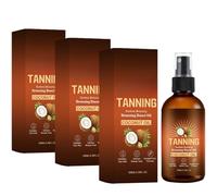 Spray autobronzant sans soleil, huile bronzante à la noix de coco pour un teint hâlé naturel et impeccable, huile corporelle hydratante autobronzante, convient pour le visage et le corps, 100 ml/3,38