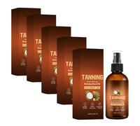 Spray autobronzant sans soleil, huile bronzante à la noix de coco pour un teint hâlé naturel et impeccable, huile corporelle hydratante autobronzante, convient pour le visage et le corps, 100 ml/3,38