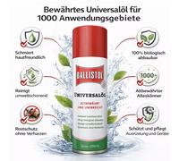 Spray Ballistol Universel Pour Métal, Bois, Cuir, Caoutchouc, Soin Cheval 200 Ml