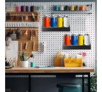 Spray Bottle Rack - Adjustable Wall Organizer, Sturdy Holder Ensures Easy Access and Prevents Tipping | Ideal for Tools, Cleaning Supplies, Men’s Workstations, and Hobby Areas, 14.37x3.15x5.24in