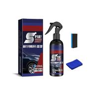 Spray brillance express pour voiture - Nettoyant, cire et polish 3 en 1, revêtement imperméable instantané, élimine rapidement la poussière et les traces d'eau sur la carrosserie et les vitres