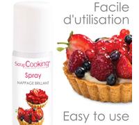 ScrapCooking - Spray Nappage Brillant Pâtisserie 75 ml - Spray Alimentaire pour faire Briller vos Tartes, Gâteaux, Entremets, Bûches - 4276