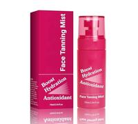 Spray bronzant antioxydant pour le visage, formule à séchage rapide, couverture uniforme, peau nourrissante, texture brume légère, éclat naturel, convient à tous les types de peau