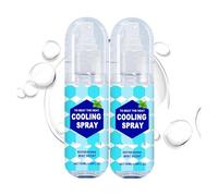 Spray Brume Rafraîchissante pour Temps Chaud, Spray Rafraîchissant Estival pour le Visage et le Corps, Rafraîchissant et Hydratant, Portable et Léger, Prévention des Coups de Chaleur pour (2PCS)