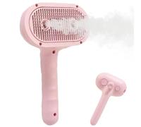 Spray Brush for Cats, Grooming Shedding Massager Dog Brush with Steamer, Ergonomic Handle, Gentle, Multifunctional Pet Steamy Comb, Perfect for Pets, Friends, Lovers, 19 x 11 x 6.8cm