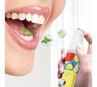Spray Buccal, 20 Ml de Citron Spray pour la Bouche Sèche Une Haleine Fraîche Réduit la Sécheresse de la Bouche Extrait de Plantes Portable Nettoyage des Soins Bucco-dentaires