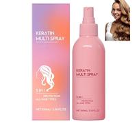 Spray capillaire à la kératine, après-shampoing sans rinçage 5 en 1, soin quotidien léger, hydratant, lissant et nourrissant pour tous types de cheveux, parfum longue durée, anti-frisottis (1pcs)