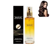 Spray capillaire à l'huile, après-shampoing fortifiant sans rinçage, pour cheveux secs et crépus