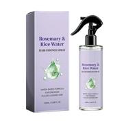 Spray capillaire au romarin et à l’eau de riz pour hommes et femmes, spray au romarin et à l’eau de riz, hydratant non gras, épaississant et volumateur (1pc)