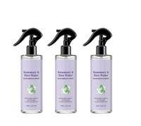 Spray capillaire au romarin et à l'eau de riz pour hommes et femmes, spray à l'huile essentielle de romarin, soin capillaire nourrissant sans rinçage, 100 ml