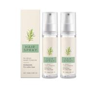 Spray capillaire au romarin QPJUVC - Huile de biotine bio et eau de romarin pour cheveux clairsemés, sérum volumisant non gras pour femmes et hommes, soin des cheveux secs et abîmés (2)