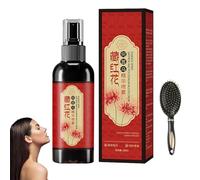 Spray capillaire au safran, spray noircissant pour cheveux au safran, sérum capillaire à base d'extraits de plantes, essence de safran et de polygonum multiflorum, anti-frisottis (1PC)