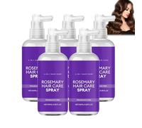 Spray Capillaire Hydratant Au Romarin, Spray Revitalisant Sans RinçAge LéGer Pour Tous Types De Cheveux, SéRum Capillaire Hydratant En Spray Pour Le Soin Du Cuir Chevelu Brume (5 PCS)