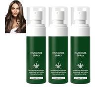 Spray capillaire hydratant pour cheveux secs et abîmés, réparateur des pointes fourchues, anti-chute, fortifiant et lissant pour femmes et hommes, nourrissant et apaisant, léger et non gras (3pcs)