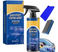 Spray Céramique Voiture, Spray Plastiques Intérieurs Finition, Polish Voiture Protection Anti-Rayures, Protection de Revêtement Voiture Coating Spray avec Chiffon Microfibre (1 PCS)