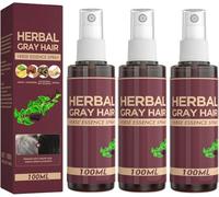 Spray Cheveux Gris Herbal Inversion Cheveux Gris, Après-Shampooing Fonçage Naturel et Spray Restauration Couleur, Soin Nourrissant Cuir Chevelu Homme & Femme, Renforcement