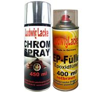 Spray chromé 400 ml et apprêt 400 ml vernis chrome remplissage époxy