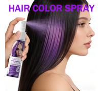 Spray colorant capillaire temporaire, teinture instantanée à usage unique, multicolore, effet craie, lavable, pour coiffure DIY et fêtes red