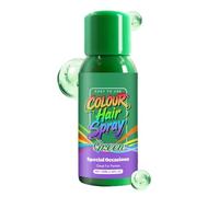 Spray colorant pour cheveux verts - 100 ml - Solution temporaire de coloration pour cheveux - Pour Halloween et cosplay ainsi que pour les festivals et les scènes, les fêtes costumées, ainsi que pour