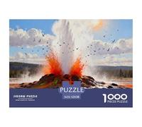 Spray Coloré Geyser Volant Puzzle en Bois Imperméable DIY Puzzles De 1000 Pièces pour Adultes Coloré De Décoration pour La Maison