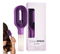 Spray Comb Hair Tool, Mist Detangling Brush, Anti Frizz Hairstyling Comb with Water Spray System, Quick Refresh Hair Care Device, Portable Grooming Accessory for Women Home Daily Use