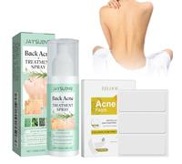 Spray complexe d'acné pour le dos et l'acné, spray de traitement de l'acné, pansements hydrocolloïdes pour le dos et le corps, naturel, doux pour la peau