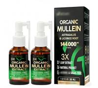 Spray concentré de molène Gfouk, spray naturel de molène pour les poumons, purifie et soutient les voies respiratoires, pour hommes et femmes,2PCS