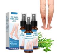 Spray Contre Les Varices - Spray Apaisant Pour Les Jambes, Infusé de Menthol et D'Huile D'Arbre à Thé, Aide à La Circulation, Formule Nourrissante Naturelle AdaptéE Aux Jambes et Aux Bras (3, 30ML)