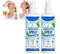 Spray Corporel Rafraîchissant Instantané Pour Le Visage Et La Peau, Brume Rafraîchissante Au Parfum De Menthe Pour Se Rafraîchir Par Temps Chaud, Spray Hydratant Léger Et Non Collant (2Pcs)
