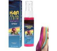 Spray Couleur Pour Cheveux, Laque Temporaire Colorée Pour Cheveux, Spray Colorant Capillaire Lavable, Coloration Lavable Pour Cheveux, Pour Adultes Maquillage Pour Halloween, Déguisements (Rose)
