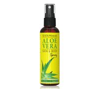 Spray d'aloe vera bio format voyage Seven Minerals, 100 % pur, issu d'alo s fra chement coup , sans poudre, sans xanthane, donc absorption rapide