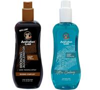 Spray de bronzage doré australien + gel gel d'aloès