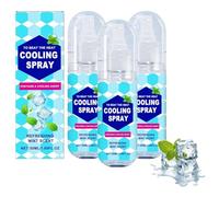 Spray de brouillard de refroidissement pour temps chaud, pulvérisation de refroidissement d'été pour le visage et le corps, pulvérisation à la menthe naturelle, empêche le coup de chaleur (3pcs)