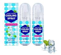 Spray de brouillard de refroidissement pour temps chaud, pulvérisation de refroidissement d'été pour le visage et le corps, pulvérisation à la menthe naturelle, empêche le coup de chaleur (2pcs)