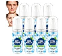 Spray de brume rafraîchissante non grasse à séchage rapide parfumé à la menthe de 50 ml, brumes de soulagement instantané de la chaleur, spray glacé pour le sport (7 pièces)