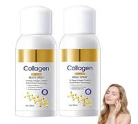 Spray De Collagène Hydratant,100 Ml Spray Hydratant Visage Infusé Au Collagène Raffermissant Anti-Âge,Serum Collagene Visage Pour Peaux Sèches Et Déshydratées,Protège La Peau De Perte D'humidité (2)