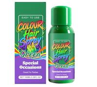 Spray de coloration capillaire, coiffage sans effort, 100 ml, spray de teinture de couleur verte pour cheveux, solution de teinture temporaire, application facile, pour les fêtes, cosplay, scène