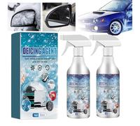 Spray de dégivrage pour Pare-Brise de Voiture, dégivreur pour Fonte de Neige, Spray de dégivrage pour Pare-Brise de Voiture, pour Pare-Brise de Voiture, rétroviseurs, serrures à clé (2PC)